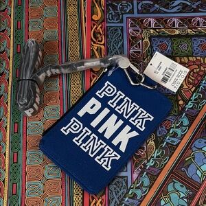 PINK Victoria's Secret Blue Travel card holder